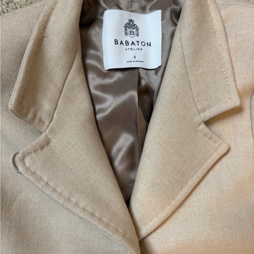Babaton Tan Peacoat